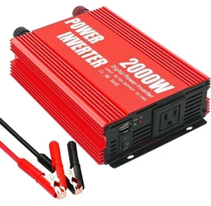 2000W Power Inverter Peak Power 4000W 12V DC to AC 110V120V New Open Box - Picture 1 of 7