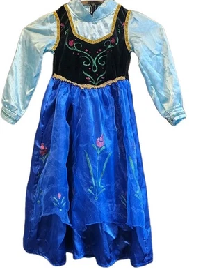 Disney Frozen Princesa Anna Vestido Disfraz Talla 8 Halloween Play Foto 1 de 4