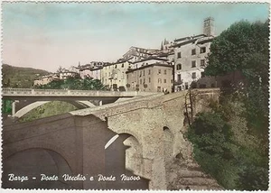 BARGA - PONTE VECCHIO E PONTE NUOVO (LUCCA) 1954 - Foto 1 di 1