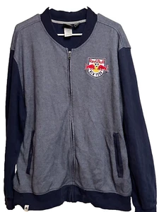 New York Red Bulls Jacket Mens XLarge Adidas Full Zip Jacket - Picture 1 of 4