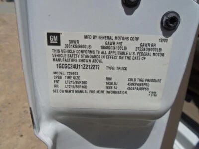 Used Body Control Module fits: 2001 Chevrolet Silverado 2500 pickup Body Control Foto 1 de 4