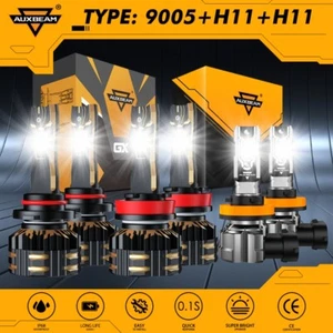 For Ram 1500 2500 3500 2020 2021 2022 AUXBEAM Canbus LED Headlight Fog Bulbs GX - Picture 1 of 17