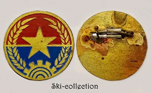Insigne de Việt Minh. INDOCHINE (1946-1954). ORIGINAL. Artisanal - Imagen 1 de 2