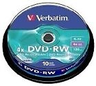 5x Verbatim DVD-RW 4.7GB 4X 10PK; 10er, 4x, 4.7 GB