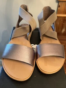SOREL Ella II Elastic Criss Cross Strap Open Toe Summer Sandals Womens US 10 - Picture 1 of 4