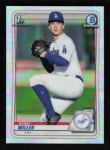 2020 Bowman Chrome Draft Refractor #BD38 Bobby Miller! *PWE*