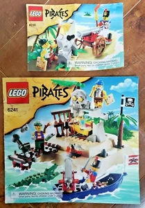 LEGO Piratas - 6241 Isla de Botín + 6239 Batalla de Cañones SOLO MANUALES DE INSTRUCCIONES - Imagen 1 de 3