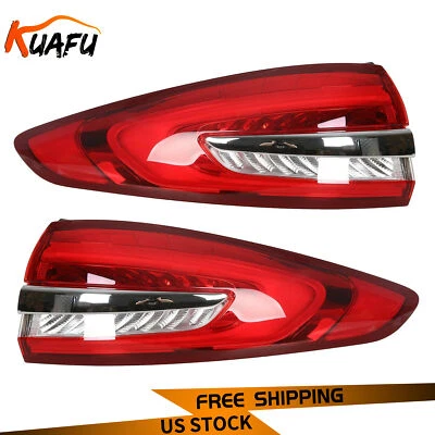 Pair For 17-20 Ford Fusion Driver & Passenger Side Tail Lights Brake Lamps LED - Image 1 of 4