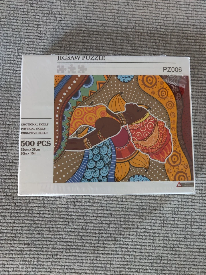 Rompecabezas afroamericanos de madera mujer reina niña arte inspirador 500 piezas Foto 1 de 1