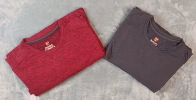 Camisa Rugged Elements Durable Utilidad Para Hombre Talla Grande Manga Larga Gris y Rojo Foto 1 de 4