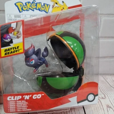 Pokemon Clip-N-Go Ball - Zorua + Dusk Ball Nuevo Sellado Listo para Batalla PKW2658 NUEVO EN CAJA Foto 1 de 4
