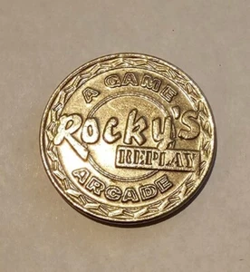 Rocky's Replay Florida Arcade Game Token 22mm - Bild 1 von 4