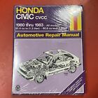 Haynes Honda Civic CVCC All Models Automotive Repair Manual Rebuild 1980-1983 