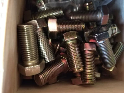 2 Stück Spezial Schrauben 7/16 UNF 25mm Gurtschrauben für Sicherheitsgurt Gurt - Bild 1 von 2