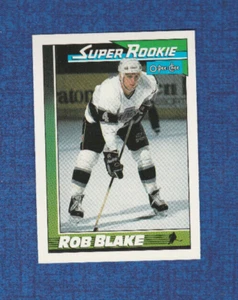 1991-92 OPC O-pee-chee Hockey Super Rookie # 6 Rob Blake - Picture 1 of 2