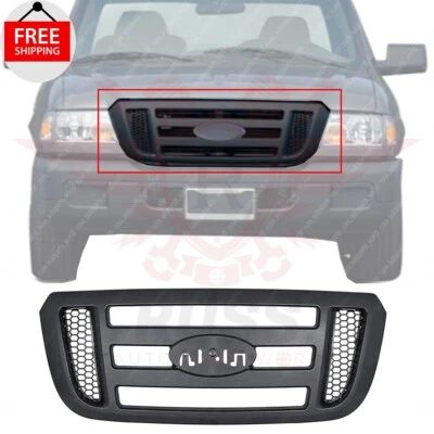New Front Grille Black Fits 2006-2011 Ford Ranger Cab Pickup 2/4-Door FO1200473 Foto 1 de 4