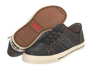 LEVIS 535069-01A ZIP EX LO DENIM Jr's (M) Black Canvas Skate Shoes - Picture 1 of 9