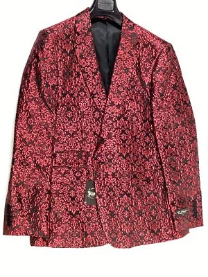 Chaqueta de Esmoquin Para Hombre San Patricio Patrón Rojo NUEVA Foto 1 de 4