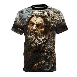 T-Shirt Intricate Mythical Zeus Design - 3D-gedruckte Grafik - Bild 1 von 9