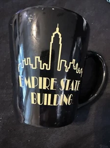 Empire State Building New York Coffee Mug Cup Black Souvenir City Graphics - Picture 1 of 3