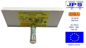BUSS DMM 11A FUSE 1000V SIBA Equivalent Replacement Fuse 5019906.11A JPSF073 - Picture 1 of 5