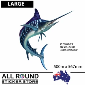 500mm Large Marlin Sticker Decal , for boat, Ute ,motorhome - Picture 1 of 4