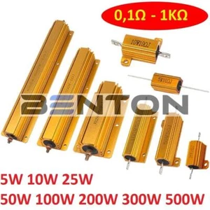 Golden Aluminium Load Resistor Wirewound 5% 5W/10W/25W/50W/100W/200W/300W/500W - Picture 1 of 14
