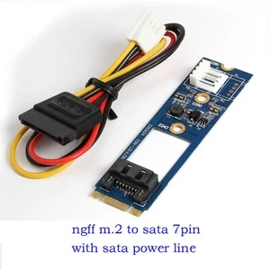 M.2 NGFF to SATA III SSD 7 Pin Adapter Converter Board Card PCB NGFF 4pin - Picture 1 of 11