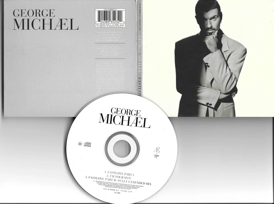 GEORGE MICHAEL Fastlove w/ UNRELEASE & MIX RARE DIGIPACK CD single USA Seller - Изображение 1 из 1