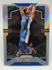 🏀BEN SIMMONS 2019 Prizm SILVER REFRACTOR 76ers Brooklyn Nets Basketball Card🏀