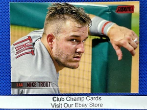 2021 #200 Mike Trout Topps Stadium Club Baseball Red Foil RC Angels - Picture 1 of 2
