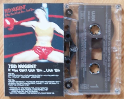 TED NUGENT - IF YOU CAN'T LICK (WEA 2553854) 1988 EUROPE CASSETTE TAPE - Image 1 of 3