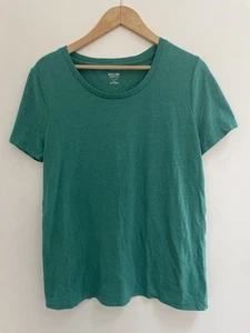 Mossimo Supply Co Womens Junior Solid Green Polyester Blend Crewneck T-Shirt XXL - Picture 1 of 3