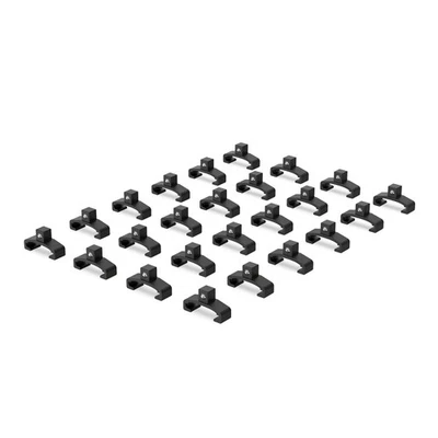 Black Spring-Loaded Ball Bearing Socket Clips - 24-Pack (1/4-Inch) - Compatible - Image 1 of 4