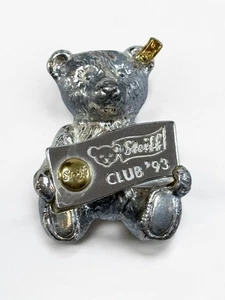 Spilla Steiff Teddy Bear Club 1993 argento sterling 925 Steiff Club vintage - Foto 1 di 4