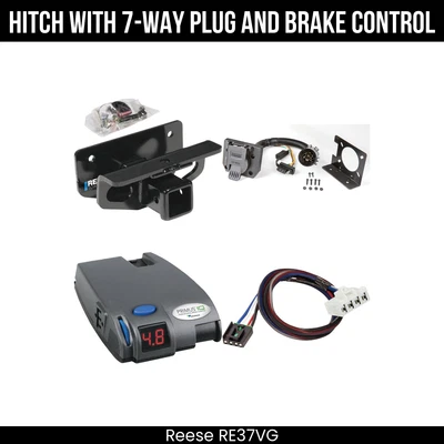 Control de freno Reese enganche remolque paquete para 03-24 Dodge RAM 1500 03-10 2500 3500 44603 Foto 1 de 4