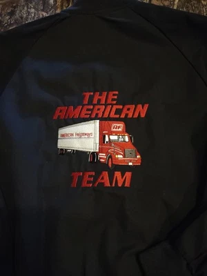 VTG  American Freightways Trucker Jacket Men's Large MARTIN'S EMBROIDERED 🔥🔥🔥 - Imagem 1 de 4