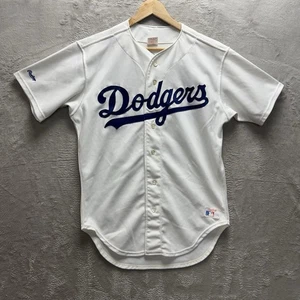 Camiseta deportiva de béisbol de colección de los Dodgers de Los Ángeles Kirk Gibson Rawlings auténtica blanca 44 - Imagen 1 de 10