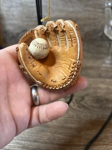 Vintage Baseball Glove Ornament Ball Mitt Ceramic - Picture 1 of 6