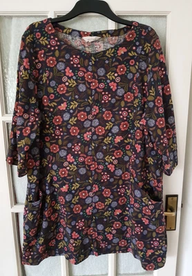 Seasalt First Meet  Floral Tunic Dress with Pockets size 20   EXCELLENT - Image 1 of 4