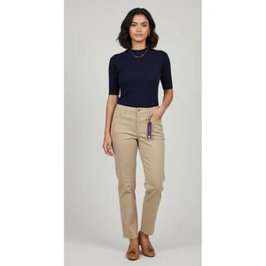Pantalones de mezclilla para mujer Gloria Vanderbilt Amanda calce clásico tiro medio con leche 16 nuevos con etiquetas - Imagen 1 de 14