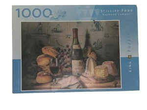 KING Stillife Food Raymond Campell 1000 Piece Jigsaw Puzzle - NEW SEALED - Picture 1 of 5