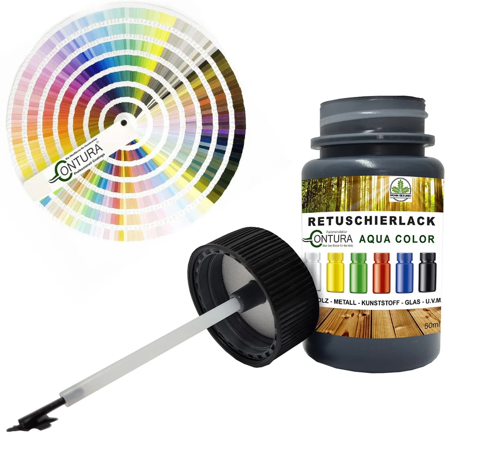 Reparaturlack Lackstift RAL Lack Pinselflasche Farbe Holz Metall Möbel Auto Bad - Bild 1 von 4
