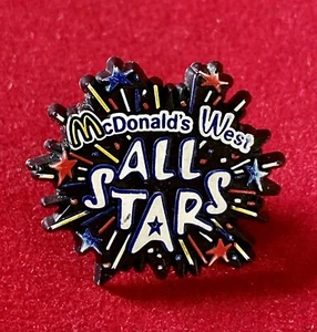 McDonald's West All Stars Pinback Button Pin Crew Badge - Picture 1 of 2