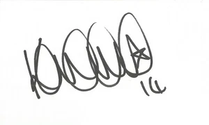 SWANSEA, EVERTON, QPR & BRIGHTON: KEVIN McLEOD SIGNED 3x5 WHITECARD+COA - Picture 1 of 1