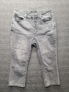 Judy Blue Jeans Womens 18W Regular Fit Straight Leg Button Fly Charcoal Stretch - Picture 1 of 14