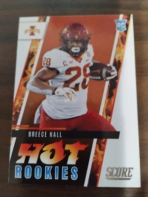 2022 Score #HR5 Breece Hall Jets Hot Rookies - Image 1 of 2