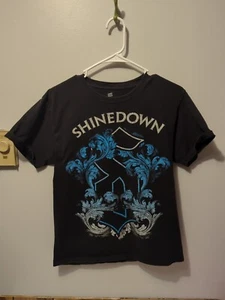 Shinedown Canadian Your 2013 T Shirt Black Blue Double Sided Graphic Mens M - Picture 1 of 4