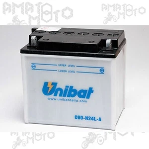 BATTERIA MOTO ORIGINALE UNIBAT C60-N24L-A-SM 28AH 12V - Bild 1 von 1