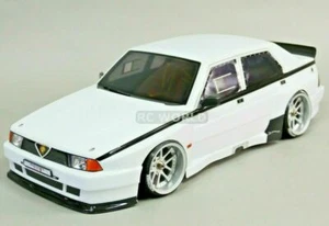 1/10 RC Car BODY Shell ALFA ROMEO 75 TURBO EVO 190mm - WHITE - *FINISHED* - Picture 1 of 12